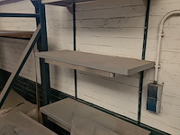 Metalen werkbank met 3x wandschap - afbeelding 4 van  5