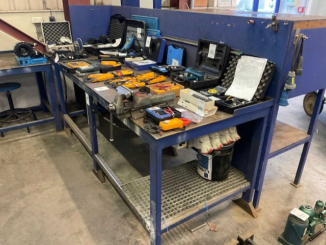 Metalen werktafel (2x) - afbeelding 4 van  5