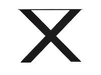 Metalen x onderstel (set) - afbeelding 1 van  1