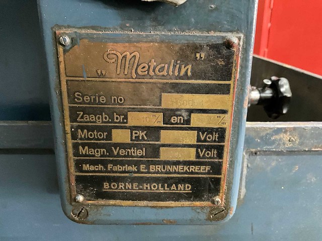 Metalin beugelzaagmachine - afbeelding 3 van  11