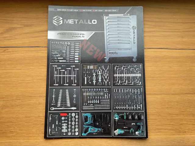 Metallo - - xxxl edition meta-10hs10g - gereedschapswagen - afbeelding 5 van  5