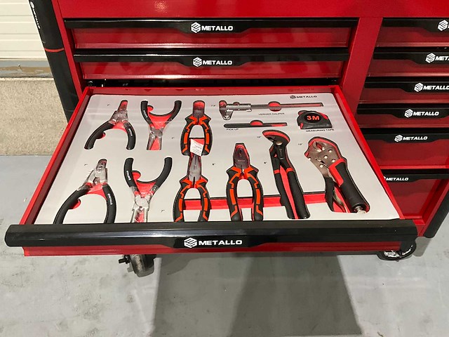 Metallo - 2025 - 12 lades - gereedschapswagen - afbeelding 4 van  28