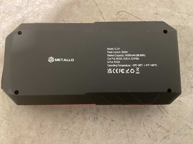 Metallo - sj01 - jumpstarter - acculader - afbeelding 17 van  17