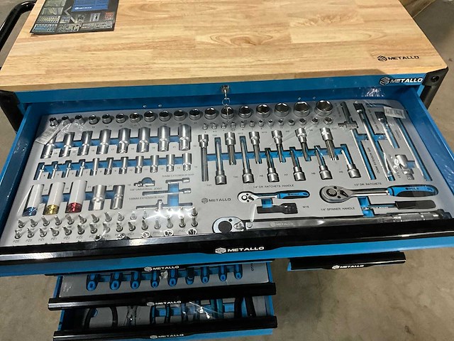 Metallo gevulde gereedschapswagen - afbeelding 10 van  14