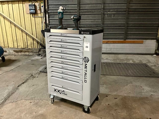 Metallo gevulde gereedschapswagen - afbeelding 1 van  17