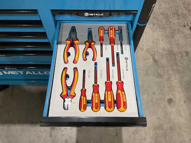 Metallo meta-13hs10g blauw gereedschapswagen - afbeelding 4 van  77