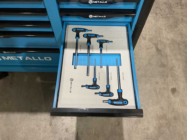 Metallo meta-13hs10g blauw gereedschapswagen - afbeelding 6 van  77