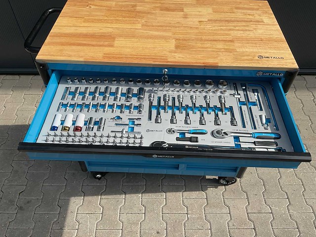 Metallo meta-13hs10g blauw gereedschapswagen - afbeelding 15 van  77