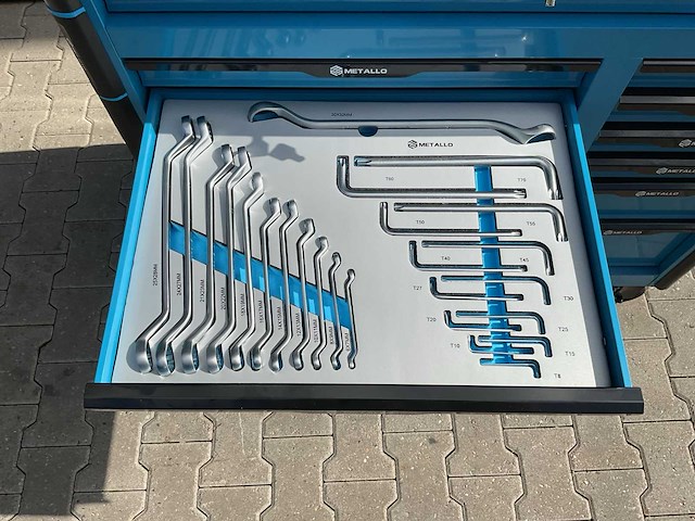 Metallo meta-13hs10g blauw gereedschapswagen - afbeelding 17 van  77
