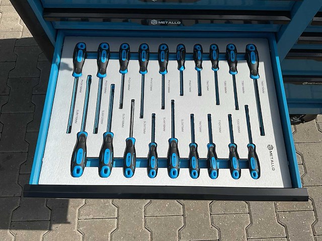 Metallo meta-13hs10g blauw gereedschapswagen - afbeelding 19 van  77