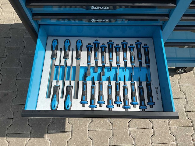 Metallo meta-13hs10g blauw gereedschapswagen - afbeelding 20 van  77