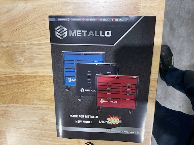 Metallo meta-13hs10g blauw gereedschapswagen - afbeelding 12 van  77