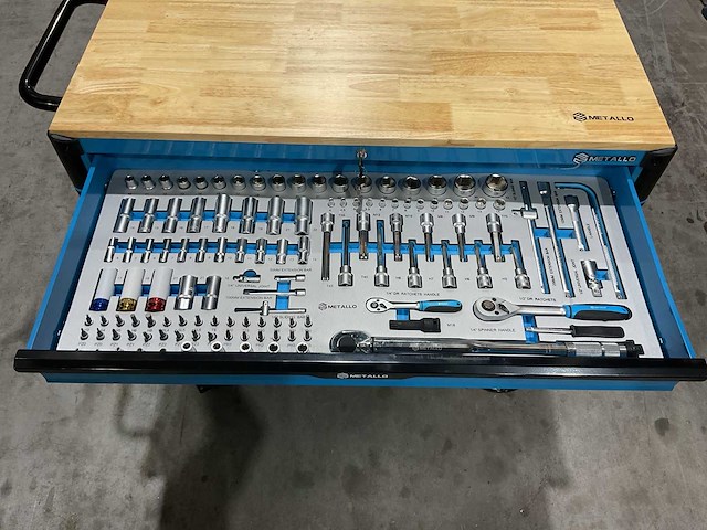 Metallo meta-13hs10g blauw gereedschapswagen - afbeelding 33 van  77