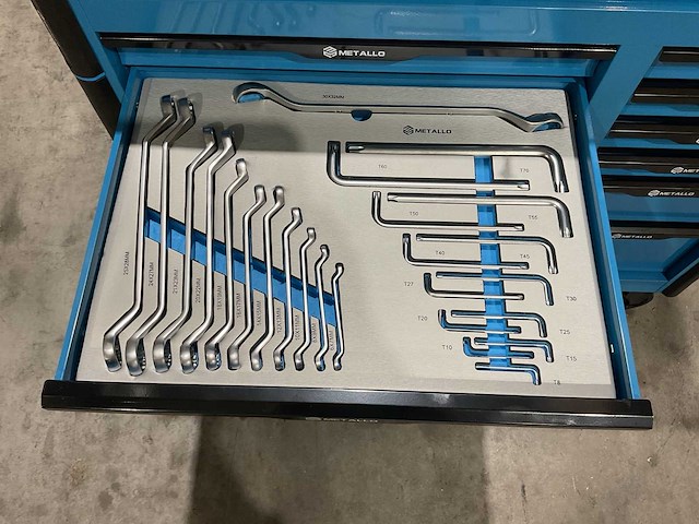 Metallo meta-13hs10g blauw gereedschapswagen - afbeelding 55 van  77