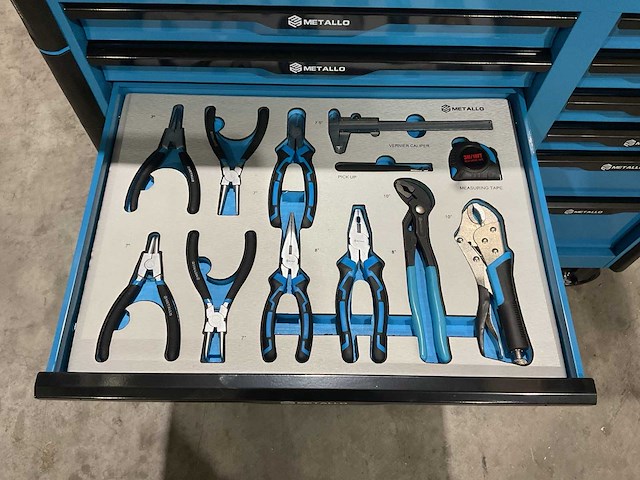 Metallo meta-13hs10g blauw gereedschapswagen - afbeelding 66 van  77