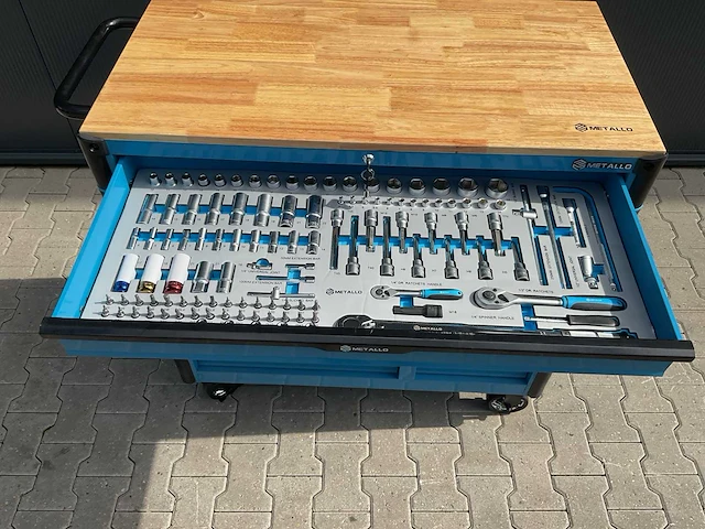 Metallo meta-13hs10g blauw gereedschapswagen - afbeelding 15 van  77