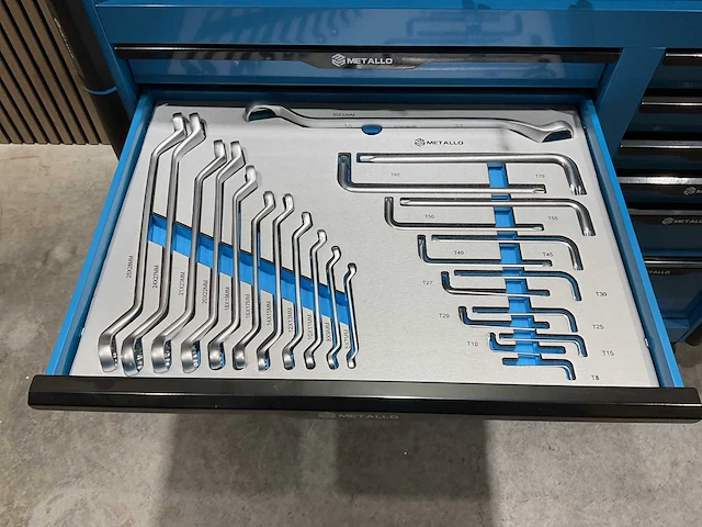 Metallo meta-13hs10g blauw gereedschapswagen - afbeelding 57 van  77