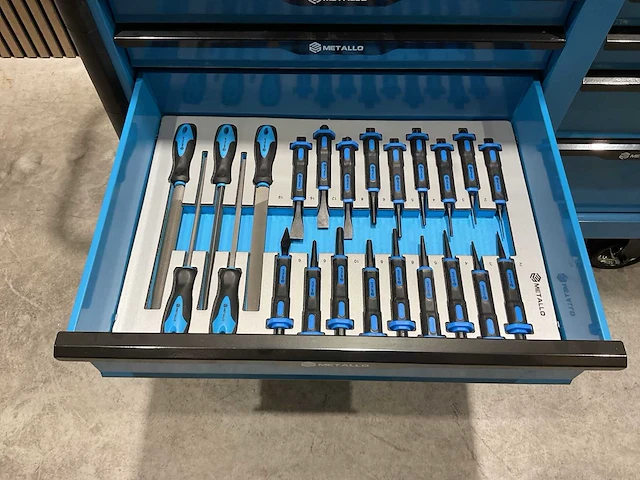 Metallo meta-13hs10g blauw gereedschapswagen - afbeelding 60 van  77