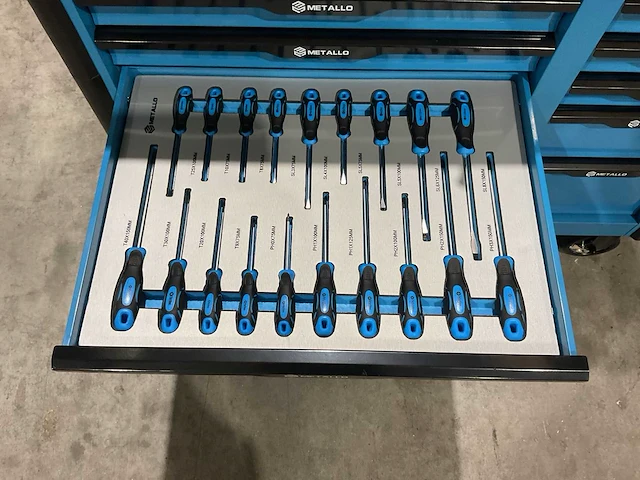 Metallo meta-13hs10g blauw gereedschapswagen - afbeelding 76 van  77
