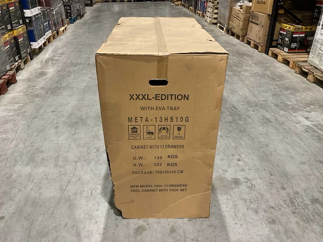 Metallo meta-13hs10g blauw transportschade gereedschapswagen - afbeelding 6 van  6