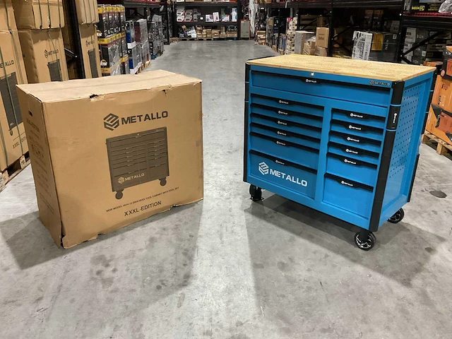 Metallo meta-13hs10g blauw transportschade gereedschapswagen - afbeelding 1 van  26