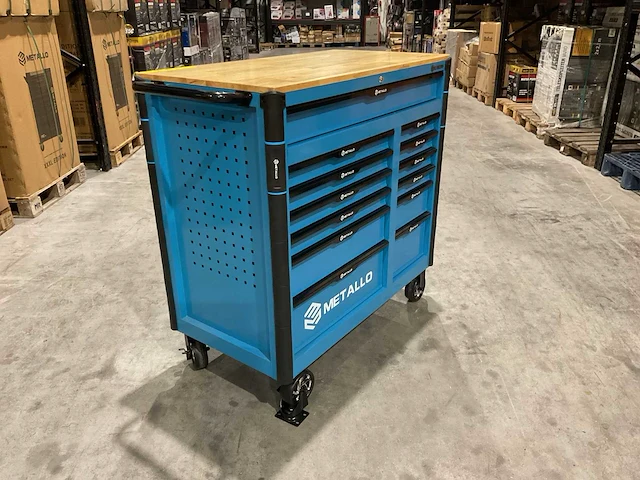 Metallo meta-13hs10g blauw transportschade gereedschapswagen - afbeelding 19 van  26