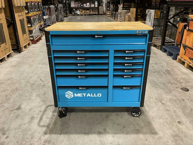 Metallo meta-13hs10g blauw transportschade gereedschapswagen - afbeelding 21 van  26