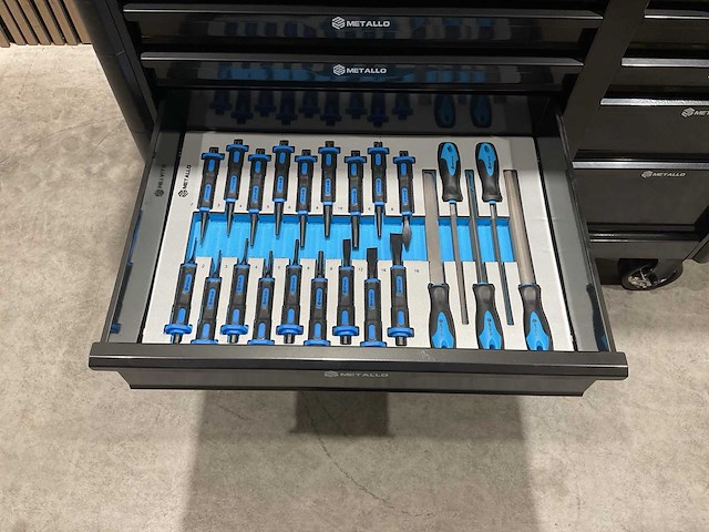 Metallo meta-13hs10g zwart gereedschapswagen - afbeelding 3 van  78