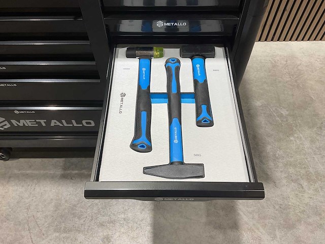 Metallo meta-13hs10g zwart gereedschapswagen - afbeelding 7 van  78