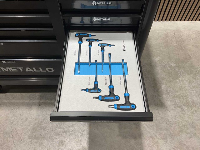 Metallo meta-13hs10g zwart gereedschapswagen - afbeelding 8 van  78