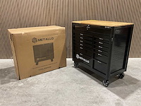 Metallo meta-13hs10g zwart gereedschapswagen