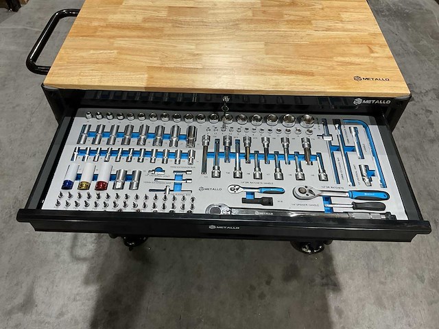 Metallo meta-13hs10g zwart gereedschapswagen - afbeelding 26 van  78