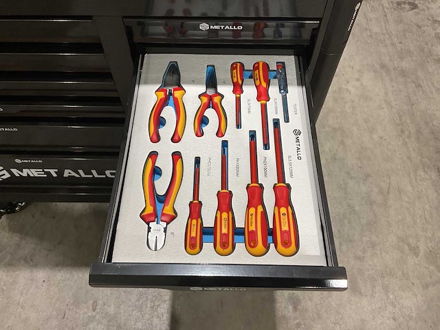 Metallo meta-13hs10g zwart gereedschapswagen - afbeelding 35 van  78
