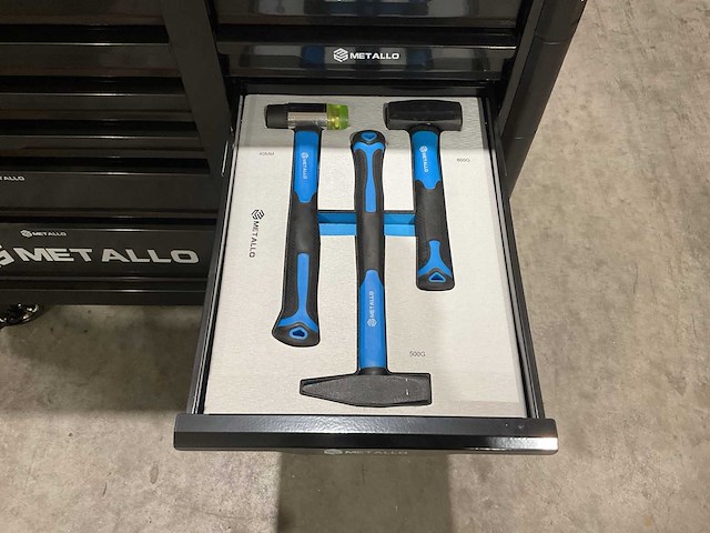 Metallo meta-13hs10g zwart gereedschapswagen - afbeelding 36 van  78