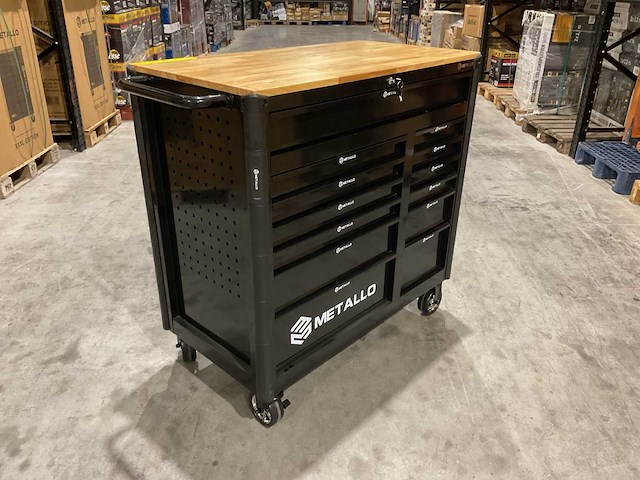 Metallo meta-13hs10g zwart gereedschapswagen - afbeelding 40 van  78