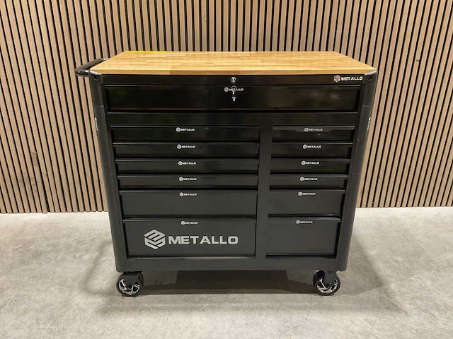 Metallo meta-13hs10g zwart gereedschapswagen - afbeelding 34 van  78