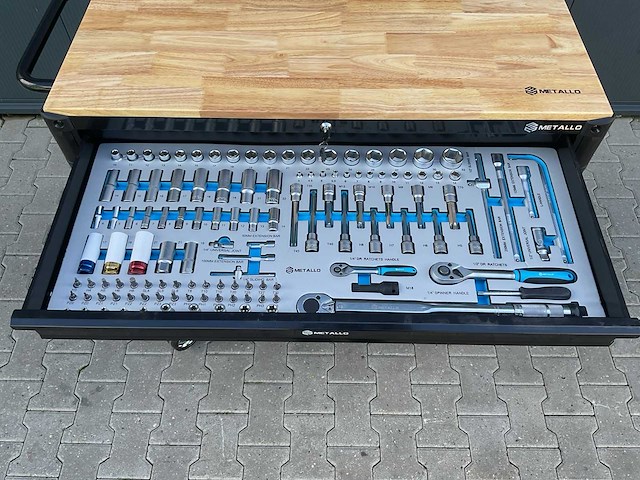 Metallo meta-13hs10g zwart gereedschapswagen - afbeelding 55 van  78