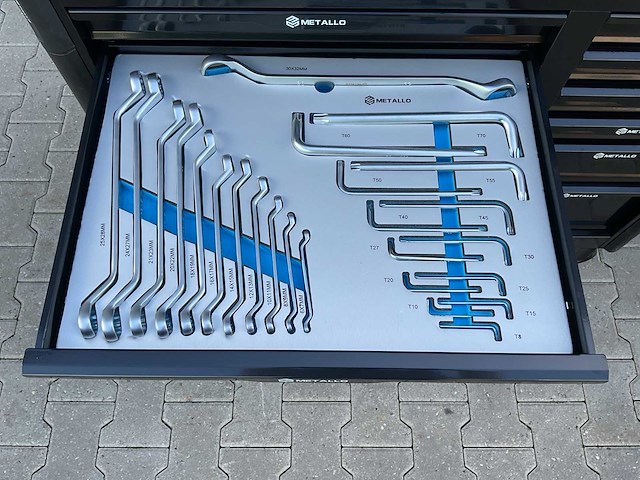 Metallo meta-13hs10g zwart gereedschapswagen - afbeelding 58 van  78