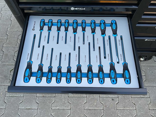 Metallo meta-13hs10g zwart gereedschapswagen - afbeelding 60 van  78