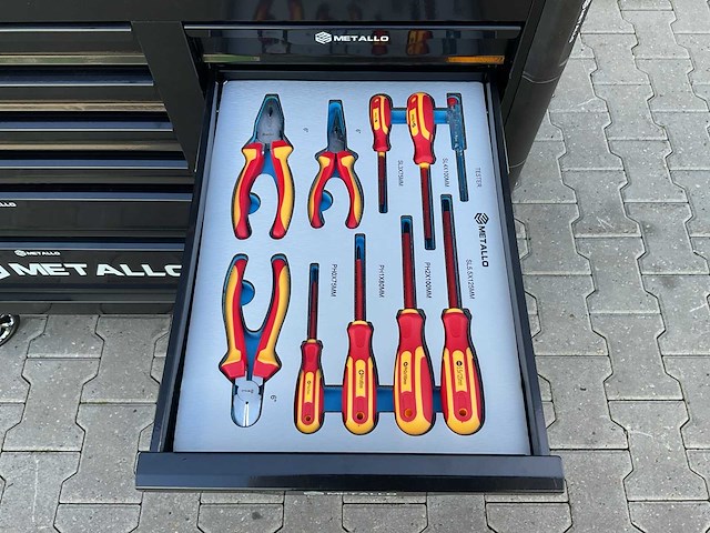 Metallo meta-13hs10g zwart gereedschapswagen - afbeelding 64 van  78