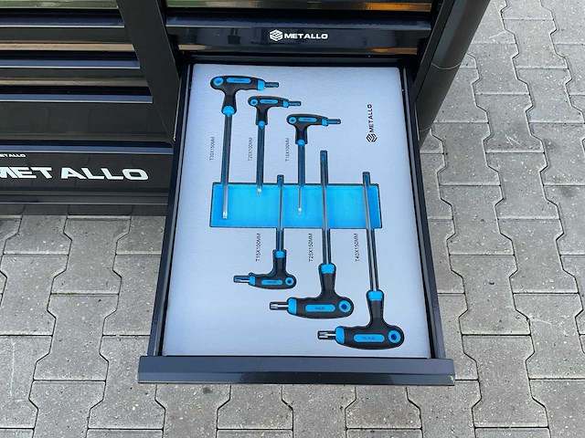Metallo meta-13hs10g zwart gereedschapswagen - afbeelding 66 van  78