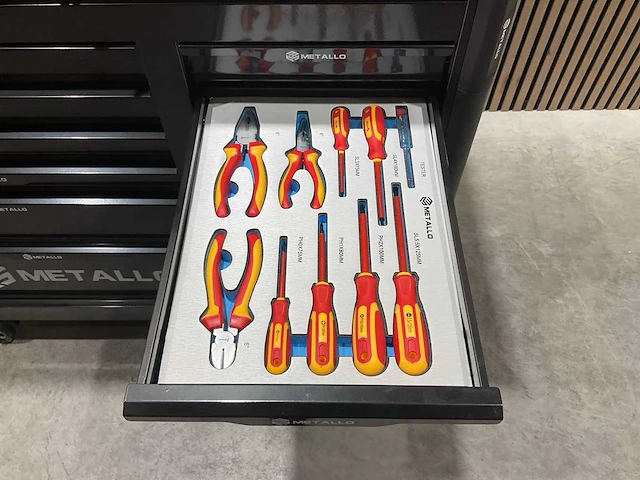 Metallo meta-13hs10g zwart gereedschapswagen - afbeelding 6 van  78
