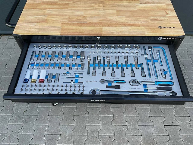 Metallo meta-13hs10g zwart gereedschapswagen - afbeelding 55 van  78