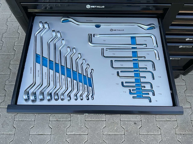 Metallo meta-13hs10g zwart gereedschapswagen - afbeelding 58 van  78