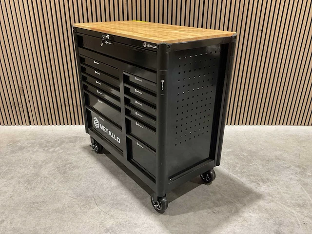 Metallo meta-13hs10g zwart gereedschapswagen - afbeelding 19 van  78