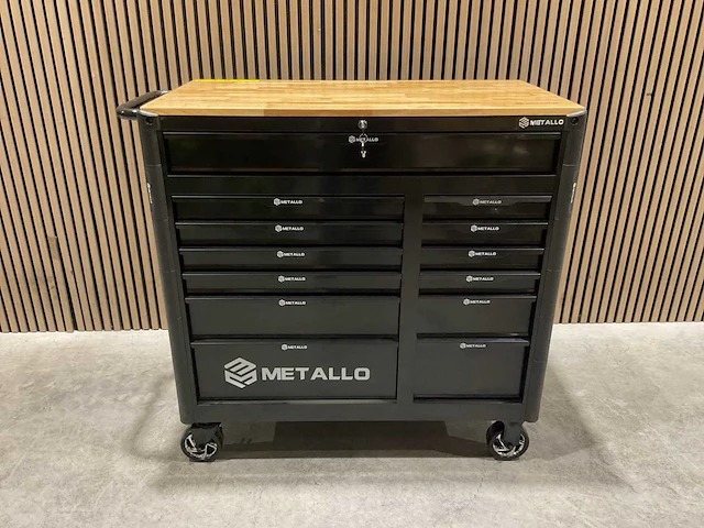 Metallo meta-13hs10g zwart gereedschapswagen - afbeelding 34 van  78
