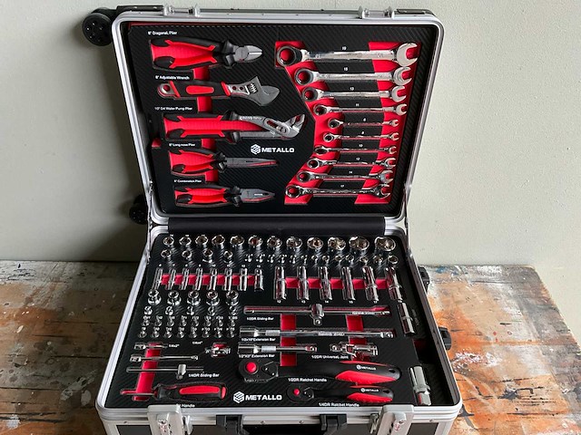 Metallo meta 202w gereedschapskoffer gevuld - afbeelding 4 van  11