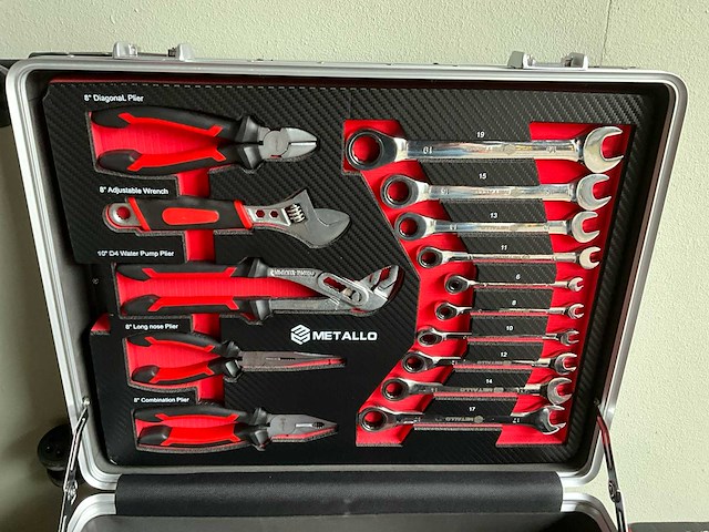 Metallo meta 202w gereedschapskoffer gevuld - afbeelding 10 van  11