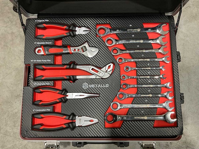 Metallo meta-202w gereedschapskoffer - afbeelding 6 van  22