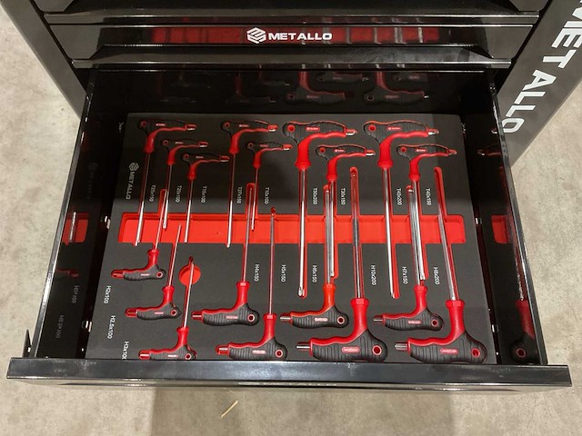 Metallo meta-7hs6g-2 eva-black gereedschapswagen - afbeelding 3 van  30